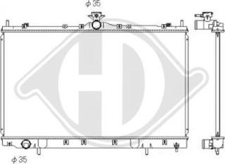 Diederichs DCM2536 - Radiators, Motora dzesēšanas sistēma autodraugiem.lv