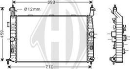 Diederichs DCM2655 - Radiators, Motora dzesēšanas sistēma autodraugiem.lv