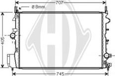 Diederichs DCM2669 - Radiators, Motora dzesēšanas sistēma autodraugiem.lv