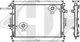 Diederichs DCM2095 - Radiators, Motora dzesēšanas sistēma autodraugiem.lv