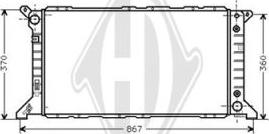 Diederichs DCM2051 - Radiators, Motora dzesēšanas sistēma autodraugiem.lv