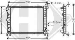 Diederichs DCM2063 - Radiators, Motora dzesēšanas sistēma autodraugiem.lv