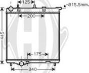 Diederichs DCM2803 - Radiators, Motora dzesēšanas sistēma autodraugiem.lv