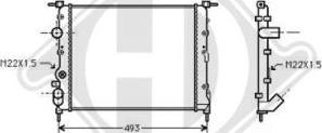 Diederichs DCM2889 - Radiators, Motora dzesēšanas sistēma autodraugiem.lv