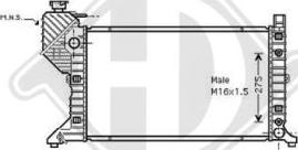 Diederichs DCM2359 - Radiators, Motora dzesēšanas sistēma autodraugiem.lv