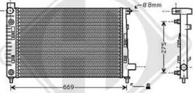 Diederichs DCM2384 - Radiators, Motora dzesēšanas sistēma autodraugiem.lv