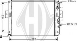 Diederichs DCM2299 - Radiators, Motora dzesēšanas sistēma autodraugiem.lv