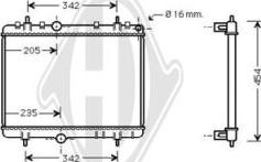 Diederichs DCM2795 - Radiators, Motora dzesēšanas sistēma autodraugiem.lv