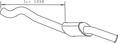 Dinex 47696 - Izplūdes gāzu trokšņa slāpētājs (pēdējais) autodraugiem.lv