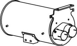 Dinex 47348 - Vidējais izpl. gāzu trokšņa slāpētājs autodraugiem.lv