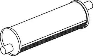 Dinex 21322 - Vidējais izpl. gāzu trokšņa slāpētājs autodraugiem.lv