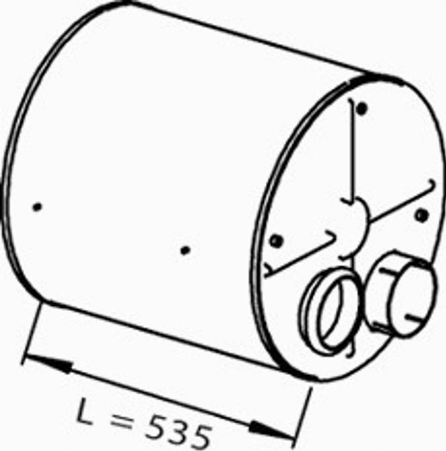 Dinex 21370 - Vidējais / Gala izpl. gāzu trokšņa slāpētājs autodraugiem.lv