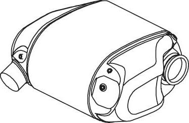Dinex 28477 - Izplūdes gāzu trokšņa slāpētājs (pēdējais) autodraugiem.lv