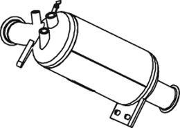 Dinex 74317 - Nosēdumu / Daļiņu filtrs, Izplūdes gāzu sistēma autodraugiem.lv