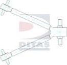 Ditas A1-1433 - Neatkarīgās balstiekārtas svira, Riteņa piekare autodraugiem.lv
