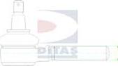 Ditas A2-2484 - Stūres šķērsstiepņa uzgalis autodraugiem.lv