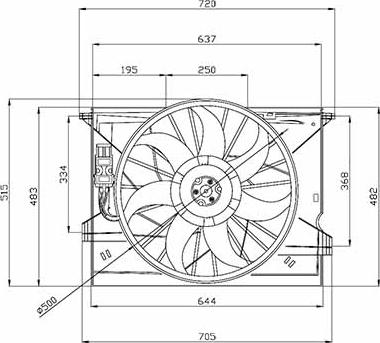 DOGA EME038 - Ventilators, Motora dzesēšanas sistēma autodraugiem.lv