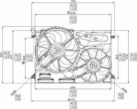 DOGA EVO021 - Ventilators, Motora dzesēšanas sistēma autodraugiem.lv