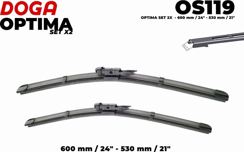 DOGA OS119 - Stikla tīrītāja slotiņa autodraugiem.lv