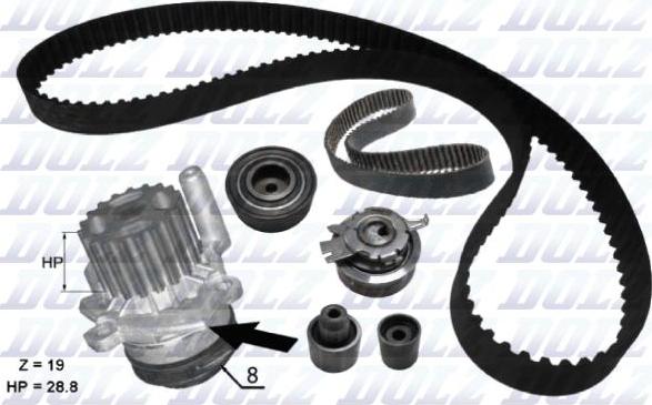 DOLZ KD248 - Ūdenssūknis + Zobsiksnas komplekts autodraugiem.lv