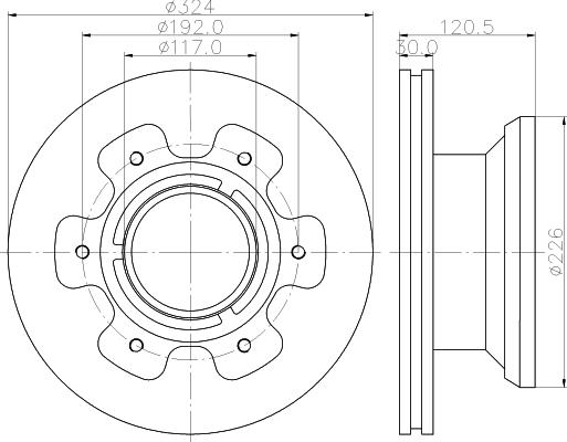 DON CVD596 - Bremžu diski autodraugiem.lv