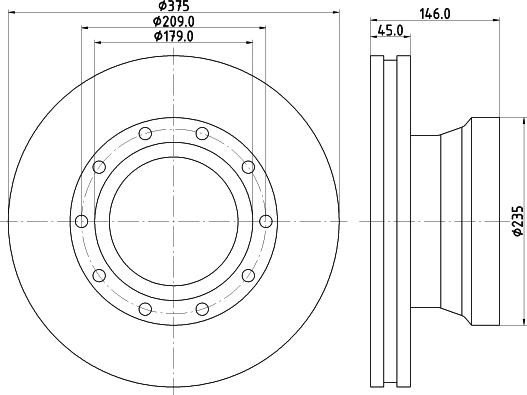 DON CVD589 - Bremžu diski autodraugiem.lv