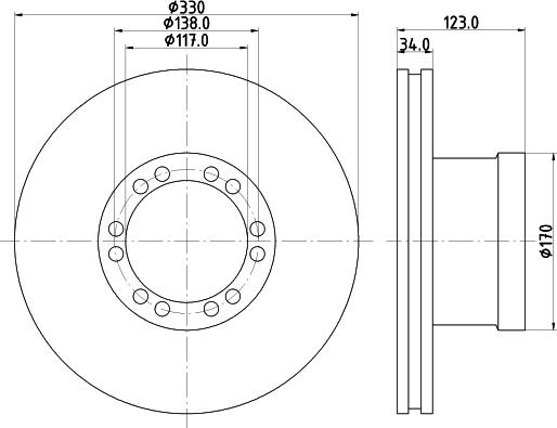 DON CVD581 - Bremžu diski autodraugiem.lv