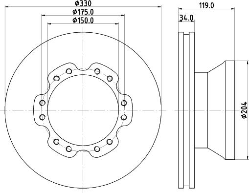 DON CVD582 - Bremžu diski autodraugiem.lv