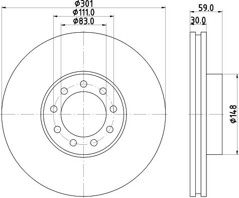 DON CVD673 - Bremžu diski autodraugiem.lv
