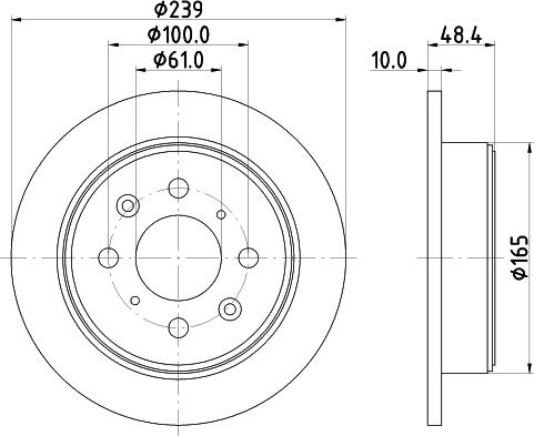DON PCD14752 - Bremžu diski autodraugiem.lv