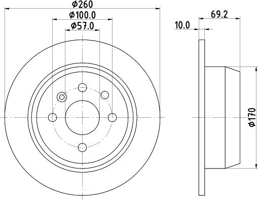 DON PCD15412 - Bremžu diski autodraugiem.lv