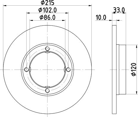 DON PCD16572 - Bremžu diski autodraugiem.lv