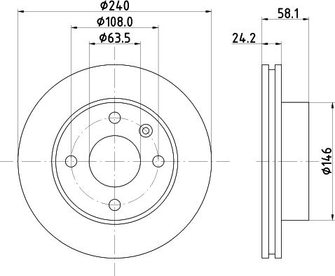 DON PCD16042 - Bremžu diski autodraugiem.lv