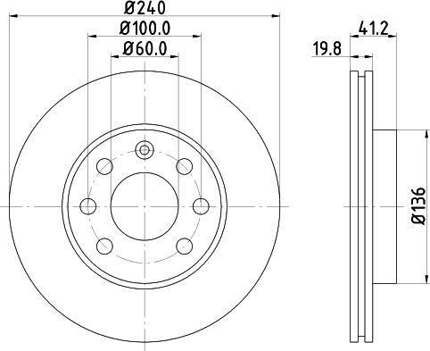 DON PCD10582 - Bremžu diski autodraugiem.lv