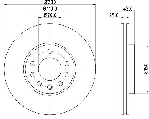DON PCD10152 - Bremžu diski autodraugiem.lv