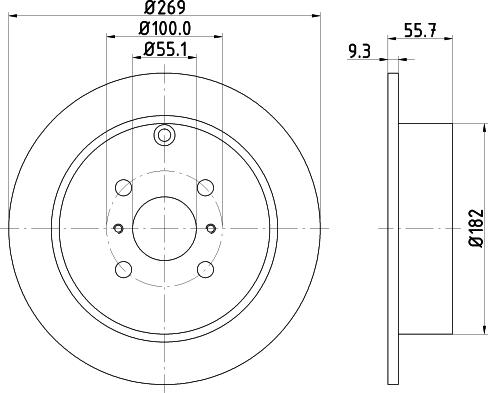 DON PCD11952 - Bremžu diski autodraugiem.lv