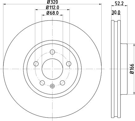DON PCD11021 - Bremžu diski autodraugiem.lv