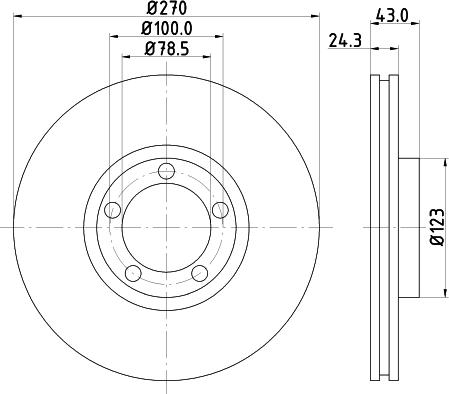 DON PCD18002 - Bremžu diski autodraugiem.lv