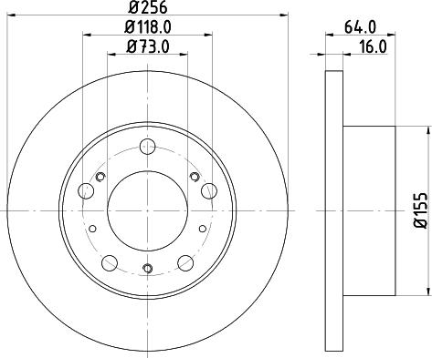 DON PCD18022 - Bremžu diski autodraugiem.lv