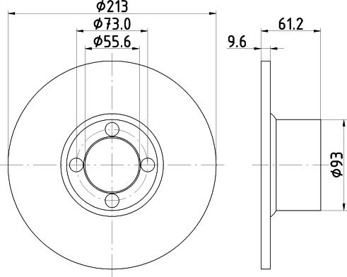 DON PCD18162 - Bremžu diski autodraugiem.lv