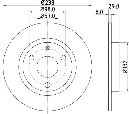 DON PCD13102 - Bremžu diski autodraugiem.lv
