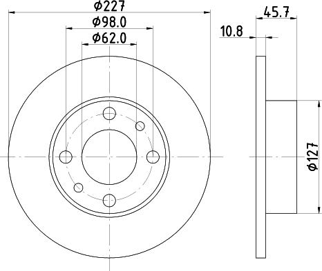 DON PCD13222 - Bremžu diski autodraugiem.lv
