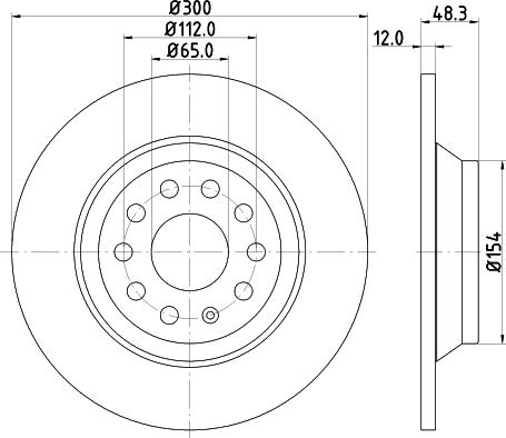 DON PCD12752 - Bremžu diski autodraugiem.lv