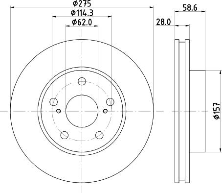 DON PCD17652 - Bremžu diski autodraugiem.lv