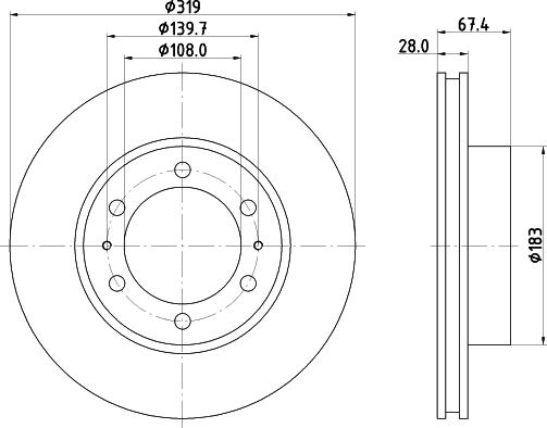 DON PCD17122 - Bremžu diski autodraugiem.lv