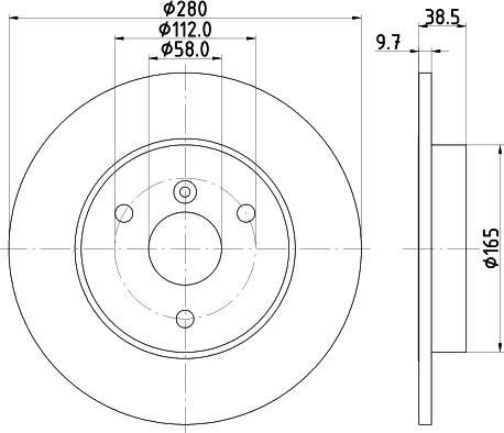 DON PCD20712 - Bremžu diski autodraugiem.lv