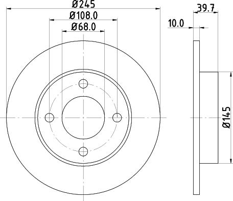 DON PCD21562 - Bremžu diski autodraugiem.lv