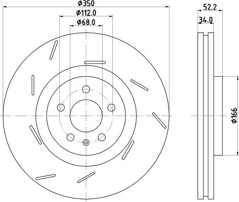 DON PCD22151 - Bremžu diski autodraugiem.lv