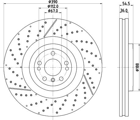 DON PCD22341 - Bremžu diski autodraugiem.lv