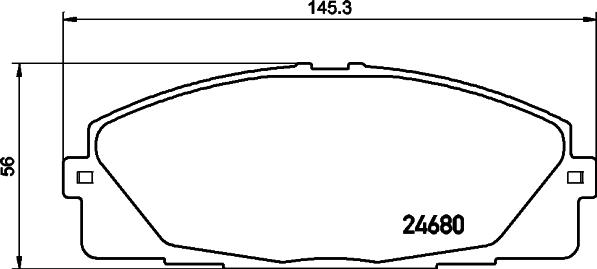 DON PCP1446 - Bremžu uzliku kompl., Disku bremzes autodraugiem.lv